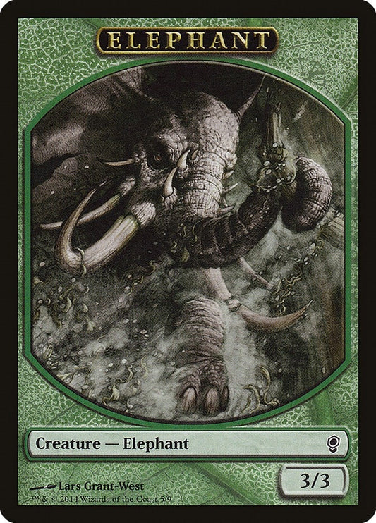 Image for Elephant Token (5) (Conspiracy) - Magic: The Gathering