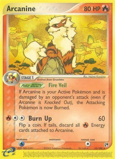 Image for Arcanine (15/100) (Sandstorm) - Pokemon