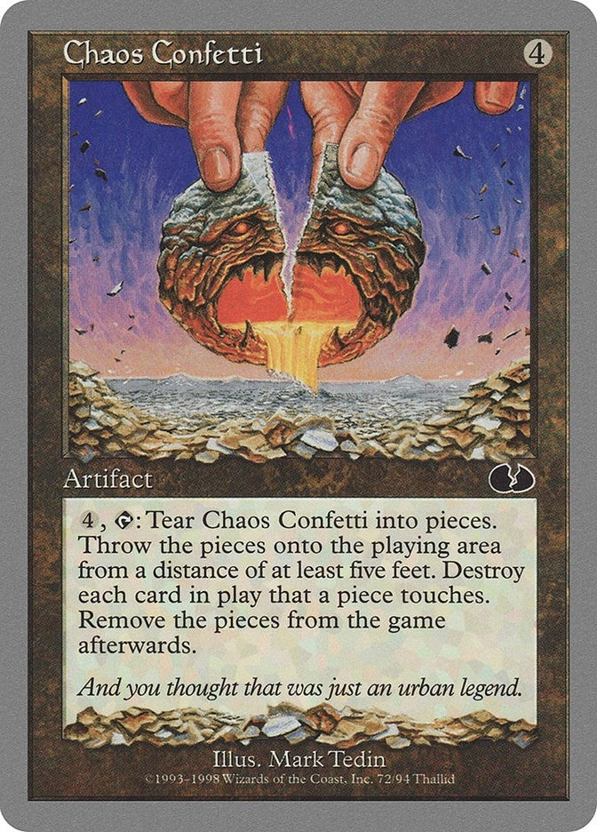 Image for Chaos Confetti (72) (Unglued) - Magic: The Gathering