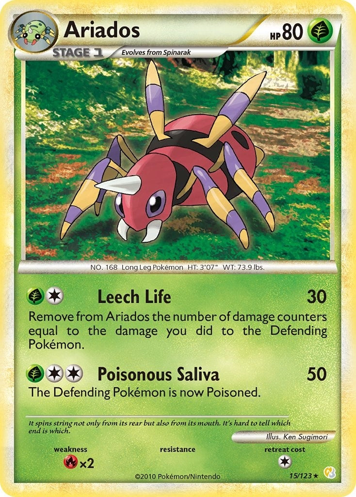 Image for Ariados (15/123) (HeartGold SoulSilver) - Pokemon