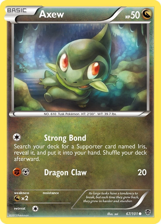 Image for Axew (67/101) (Plasma Blast) - Pokemon