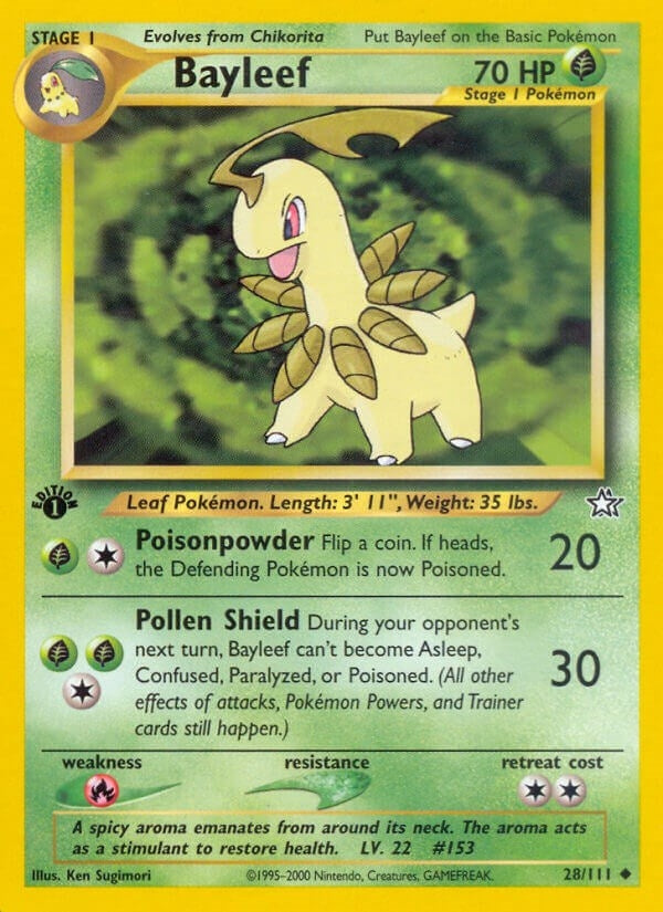 Image for Bayleef (28) (028/111) (Neo Genesis) - Pokemon