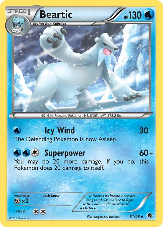 Image for Beartic (31) (31/98) (Emerging Powers) - Pokemon