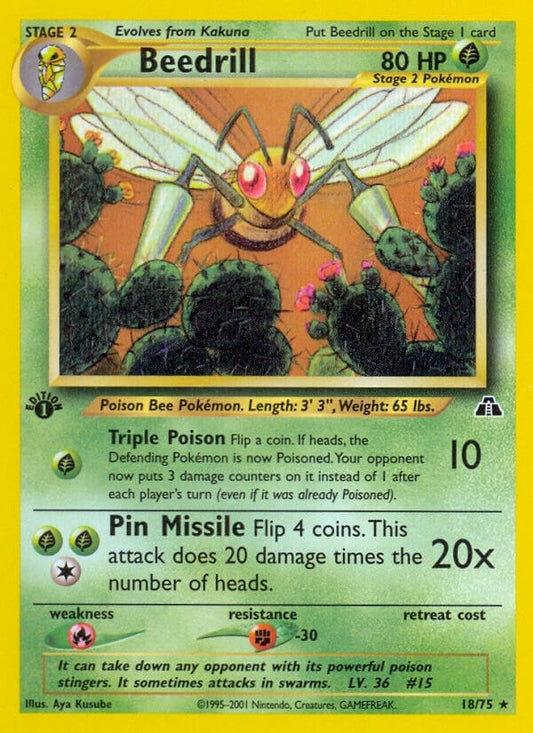 Image for Beedrill (18/75) (Neo Discovery) - Pokemon