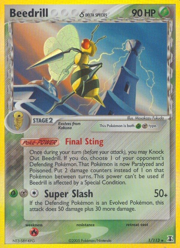 Image for Beedrill (Delta Species) (1/113) (Delta Species) - Pokemon
