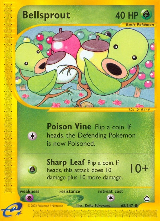 Image for Bellsprout (68) (068/147) (Aquapolis) - Pokemon