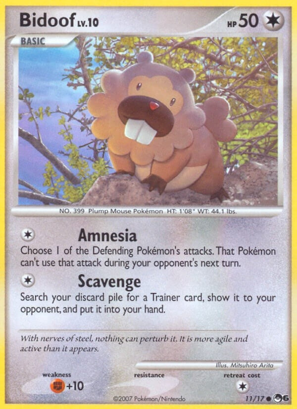 Image for Bidoof (011/017) (POP Series 6) - Pokemon