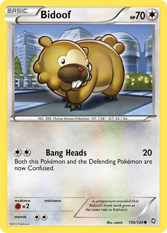 Image for Bidoof (106/124) (Dragons Exalted) - Pokemon