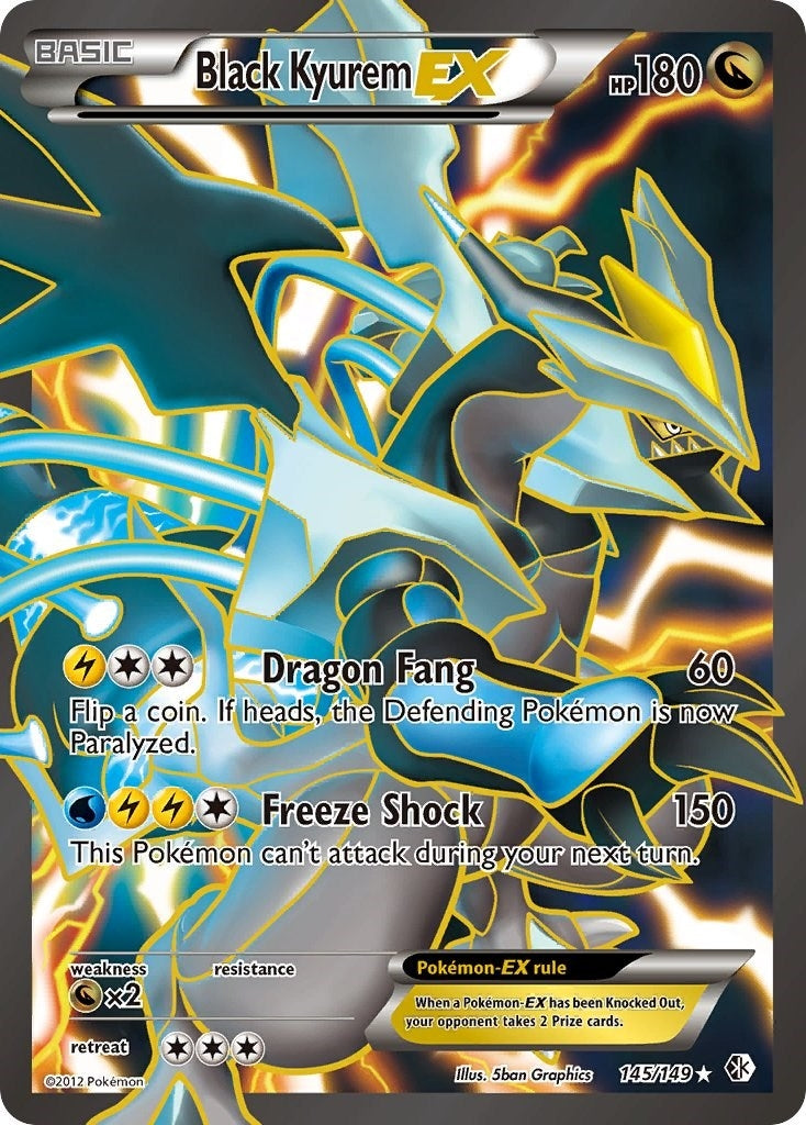 Image for Black Kyurem EX (145 Full Art) (145/149) (Boundaries Crossed) - Pokemon