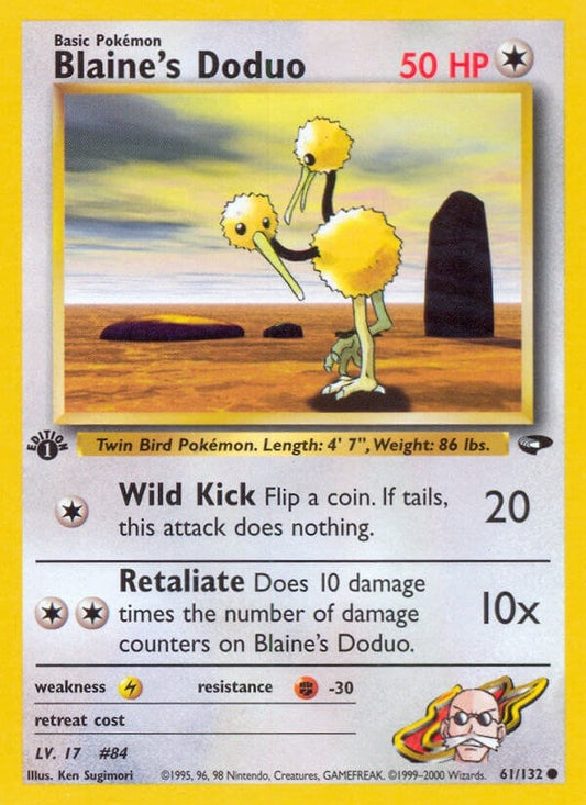 Image for Blaine's Doduo (061/132) (Gym Challenge) - Pokemon