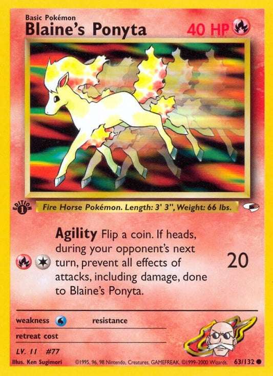 Image for Blaine's Ponyta (063/132) (Gym Heroes) - Pokemon