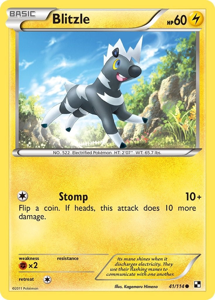 Image for Blitzle (41) (41/114) (Black and White) - Pokemon