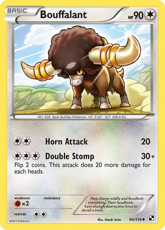 Image for Bouffalant (90) (90/114) (Black and White) - Pokemon