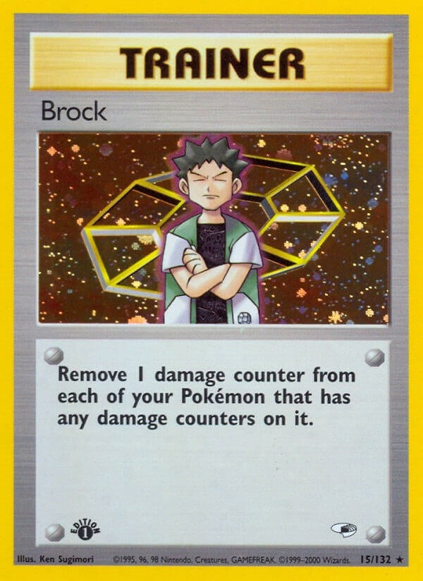 Image for Brock (15) (015/132) (Gym Heroes) - Pokemon