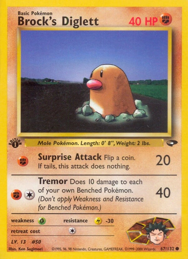 Image for Brock's Diglett (067/132) (Gym Challenge) - Pokemon