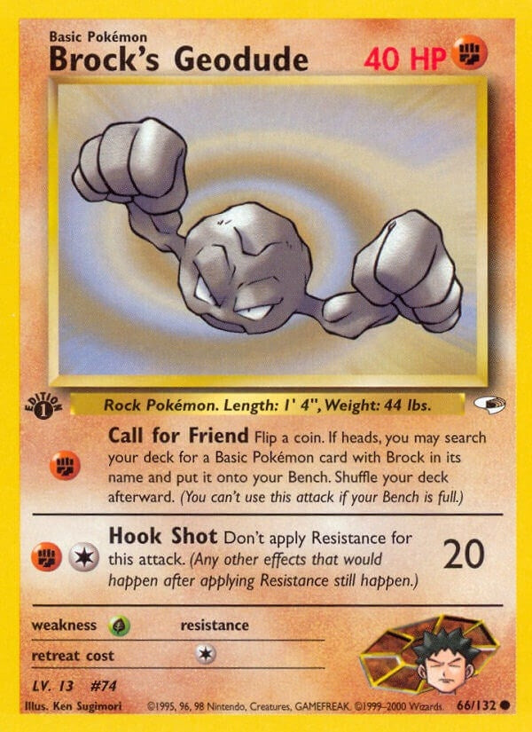 Image for Brock's Geodude (66) (066/132) (Gym Heroes) - Pokemon
