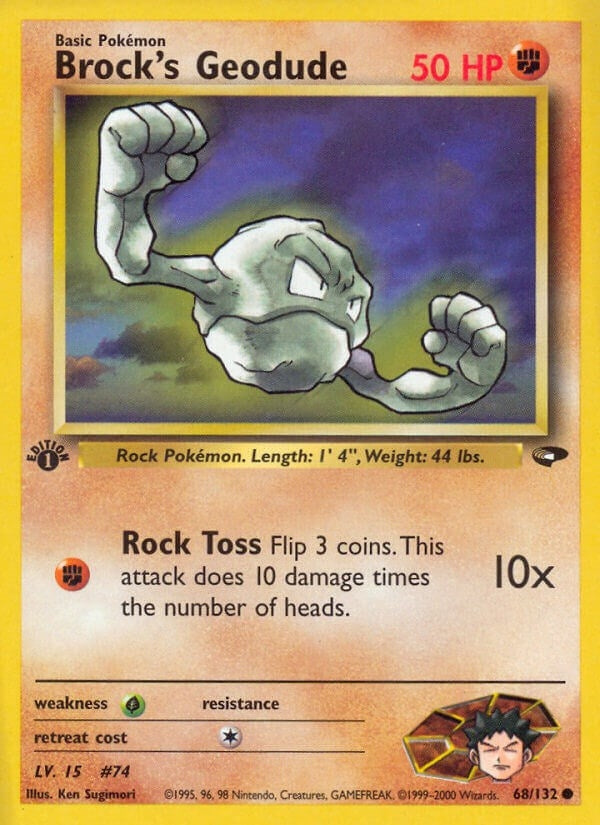 Image for Brock's Geodude (068/132) (Gym Challenge) - Pokemon