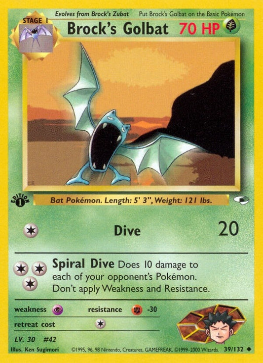 Image for Brock's Golbat (039/132) (Gym Heroes) - Pokemon