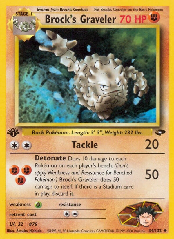 Image for Brock's Graveler (034/132) (Gym Challenge) - Pokemon