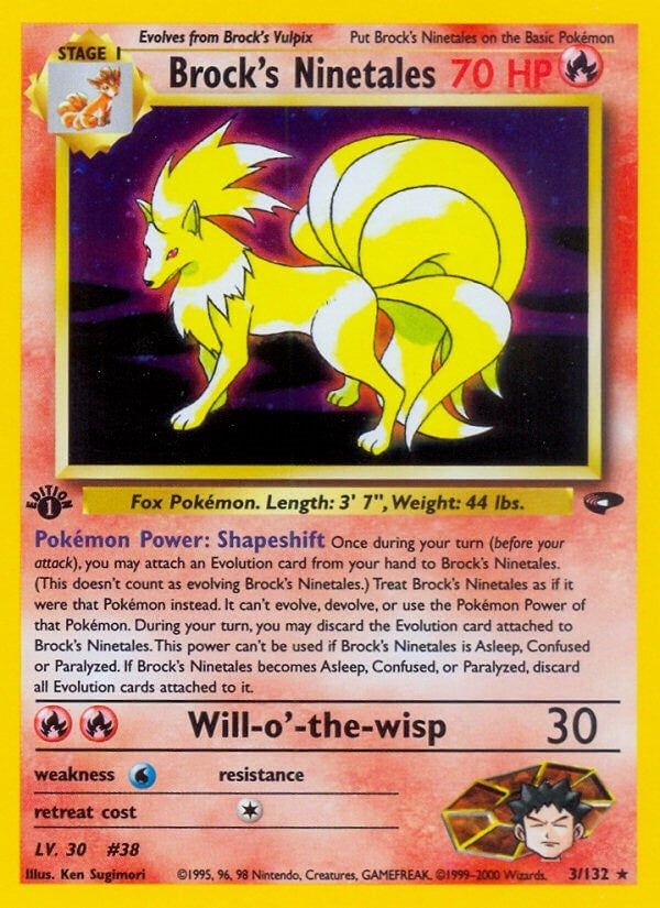 Image for Brock's Ninetales (003/132) (Gym Challenge) - Pokemon