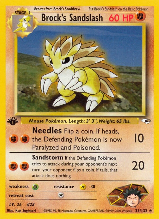 Image for Brock's Sandslash (023/132) (Gym Heroes) - Pokemon
