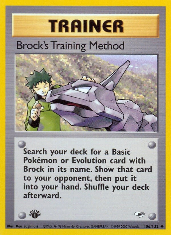 Image for Brock's Training Method (106/132) (Gym Heroes) - Pokemon