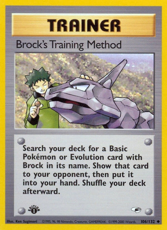 Image for Brock's Training Method (106/132) (Gym Heroes) - Pokemon