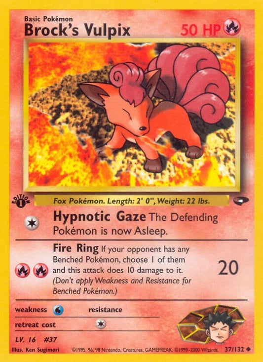 Image for Brock's Vulpix (037/132) (Gym Challenge) - Pokemon