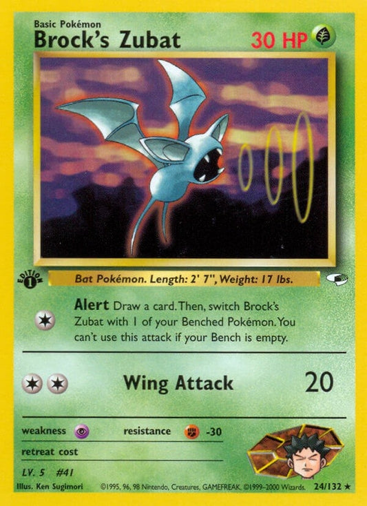 Image for Brock's Zubat (24) (024/132) (Gym Heroes) - Pokemon