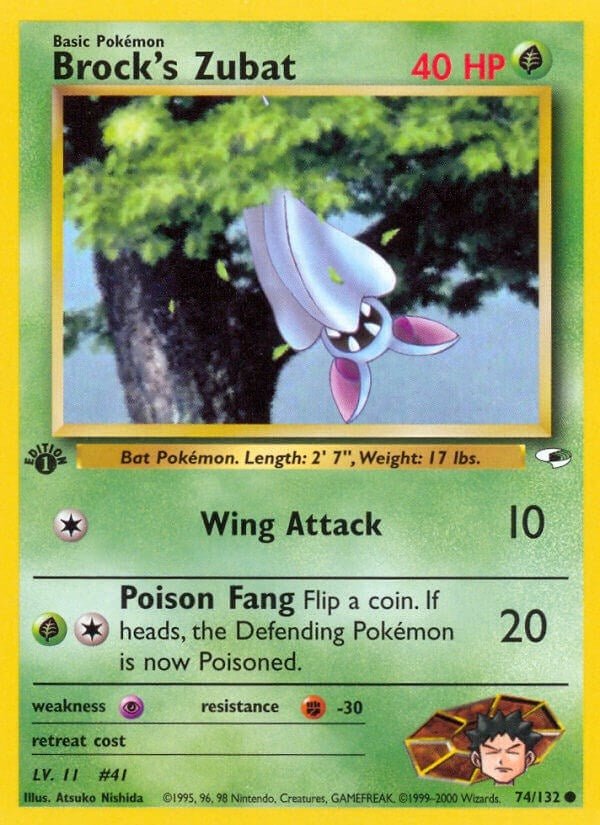 Image for Brock's Zubat (74) (074/132) (Gym Heroes) - Pokemon