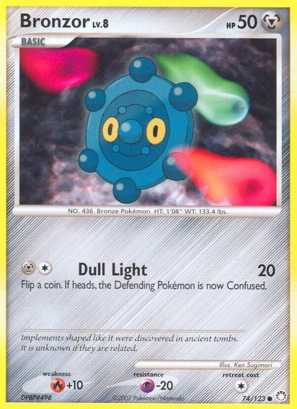 Image for Bronzor (74/123) (Mysterious Treasures) - Pokemon
