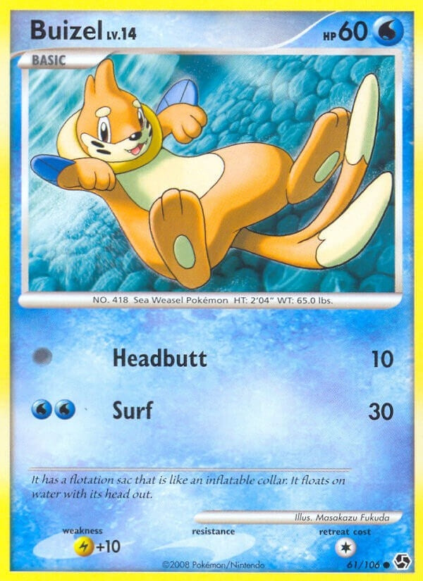 Image for Buizel (61/106) (Great Encounters) - Pokemon