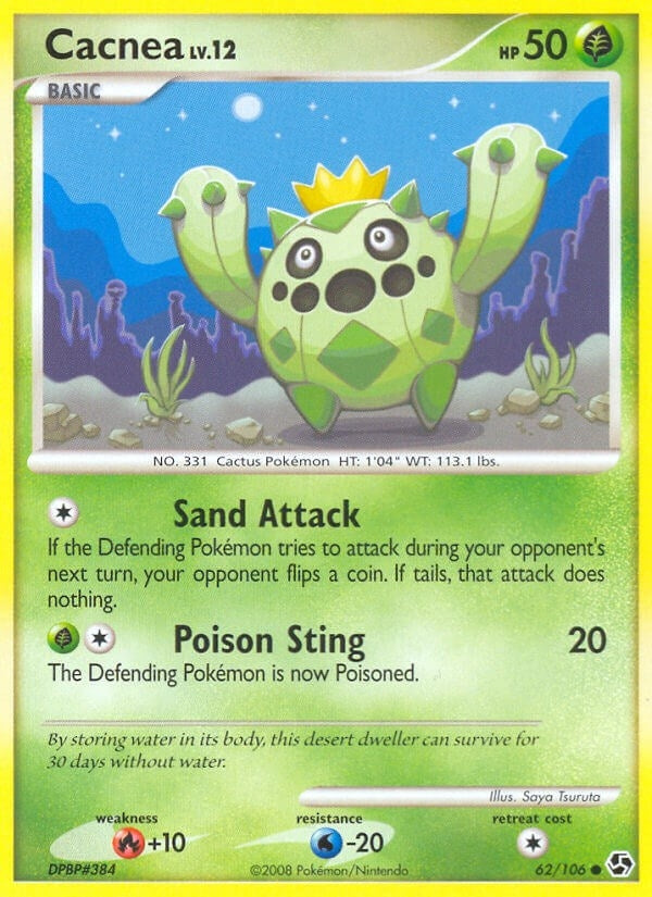Image for Cacnea (62/106) (Great Encounters) - Pokemon