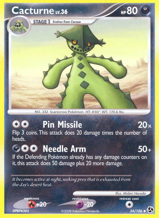 Image for Cacturne (34/106) (Great Encounters) - Pokemon