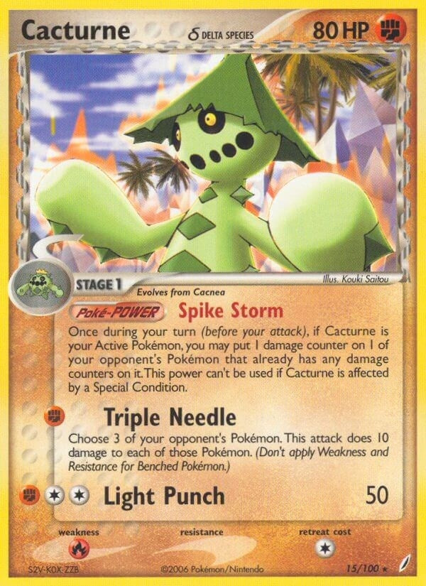 Image for Cacturne (Delta Species) (15/100) (Crystal Guardians) - Pokemon