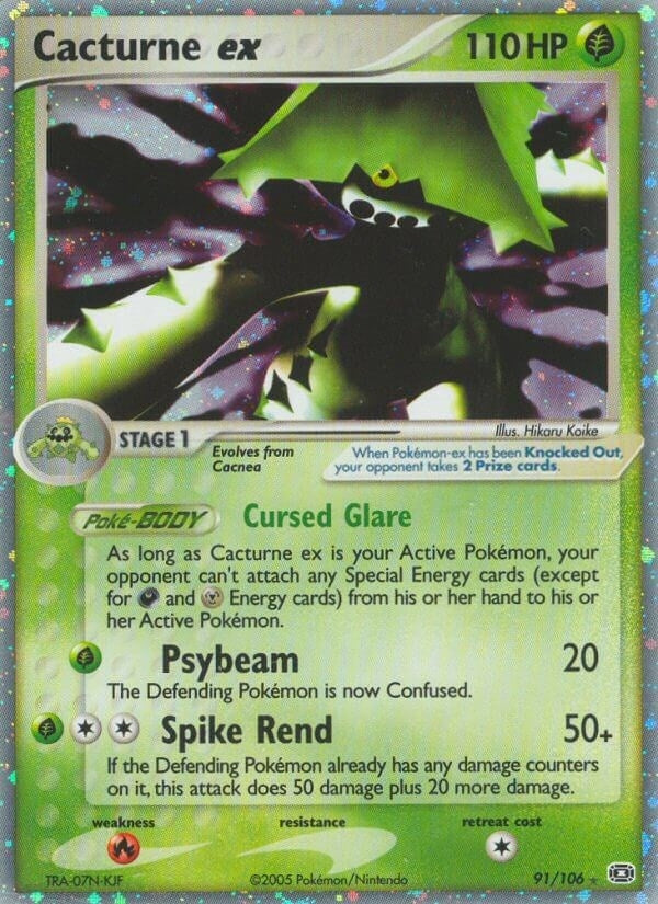 Image for Cacturne ex (91/106) (Emerald) - Pokemon