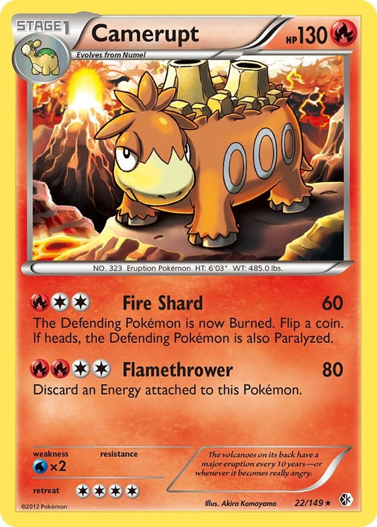 Image for Camerupt (22/149) (Boundaries Crossed) - Pokemon