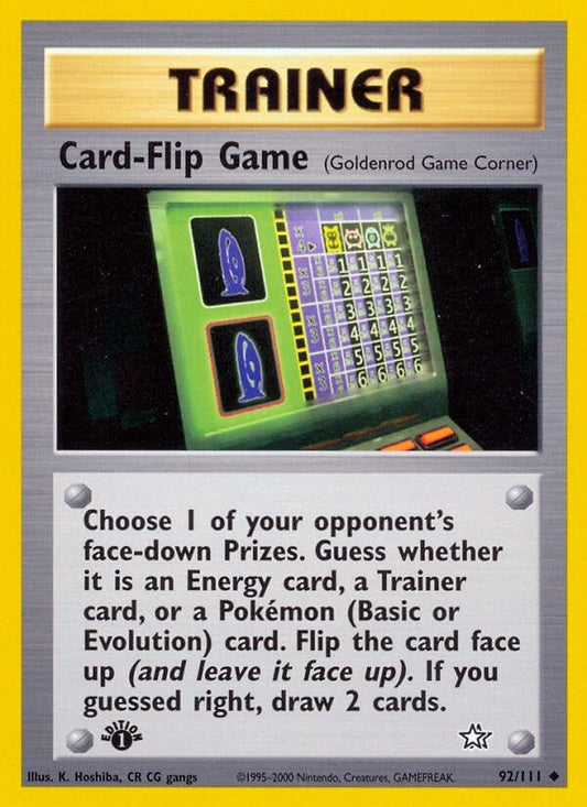 Image for Card-Flip Game (Goldenrod Game Corner) (092/111) (Neo Genesis) - Pokemon