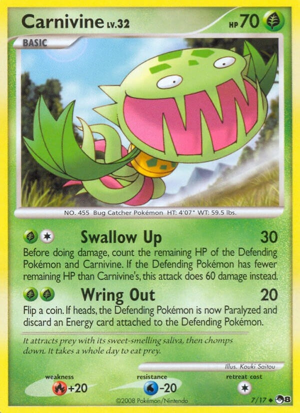 Image for Carnivine (007/017) (POP Series 8) - Pokemon