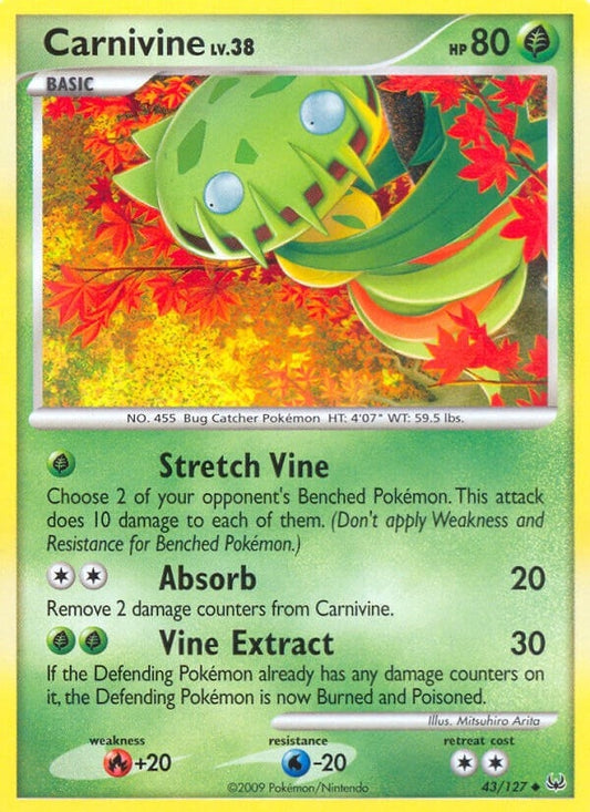 Image for Carnivine (43) (43/127) (Platinum) - Pokemon