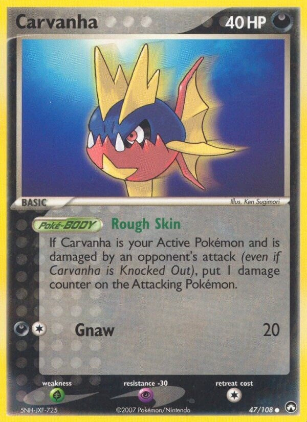 Image for Carvanha (47/108) (Power Keepers) - Pokemon