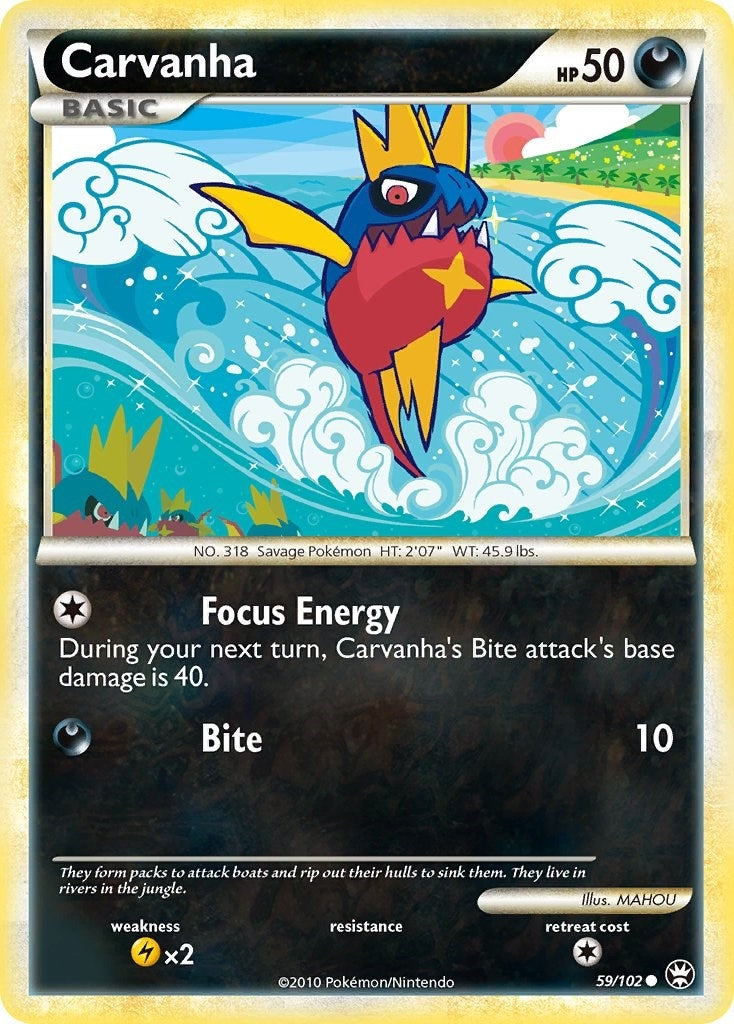 Image for Carvanha (59/102) (Triumphant) - Pokemon