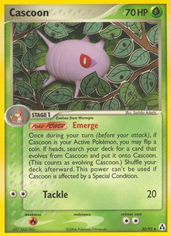 Image for Cascoon (30/92) (Legend Maker) - Pokemon