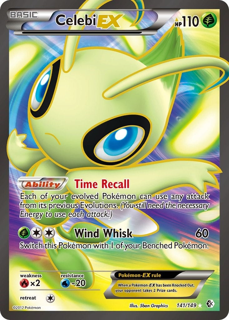 Image for Celebi EX (141 Full Art) (141/149) (Boundaries Crossed) - Pokemon