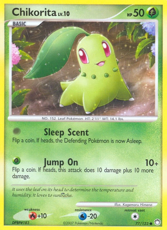 Image for Chikorita (77/123) (Mysterious Treasures) - Pokemon