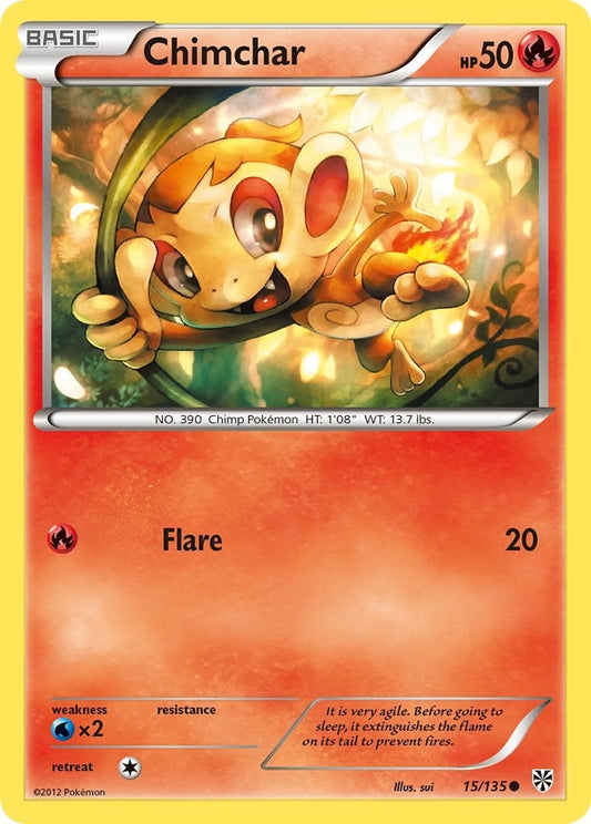 Image for Chimchar (15/135) (Plasma Storm) - Pokemon