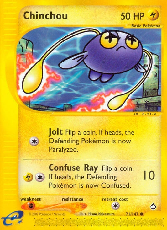 Image for Chinchou (71) (071/147) (Aquapolis) - Pokemon