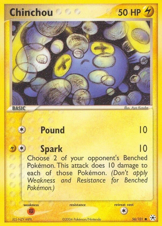 Image for Chinchou (56/101) (Hidden Legends) - Pokemon