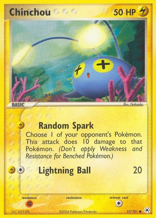 Image for Chinchou (57/101) (Hidden Legends) - Pokemon