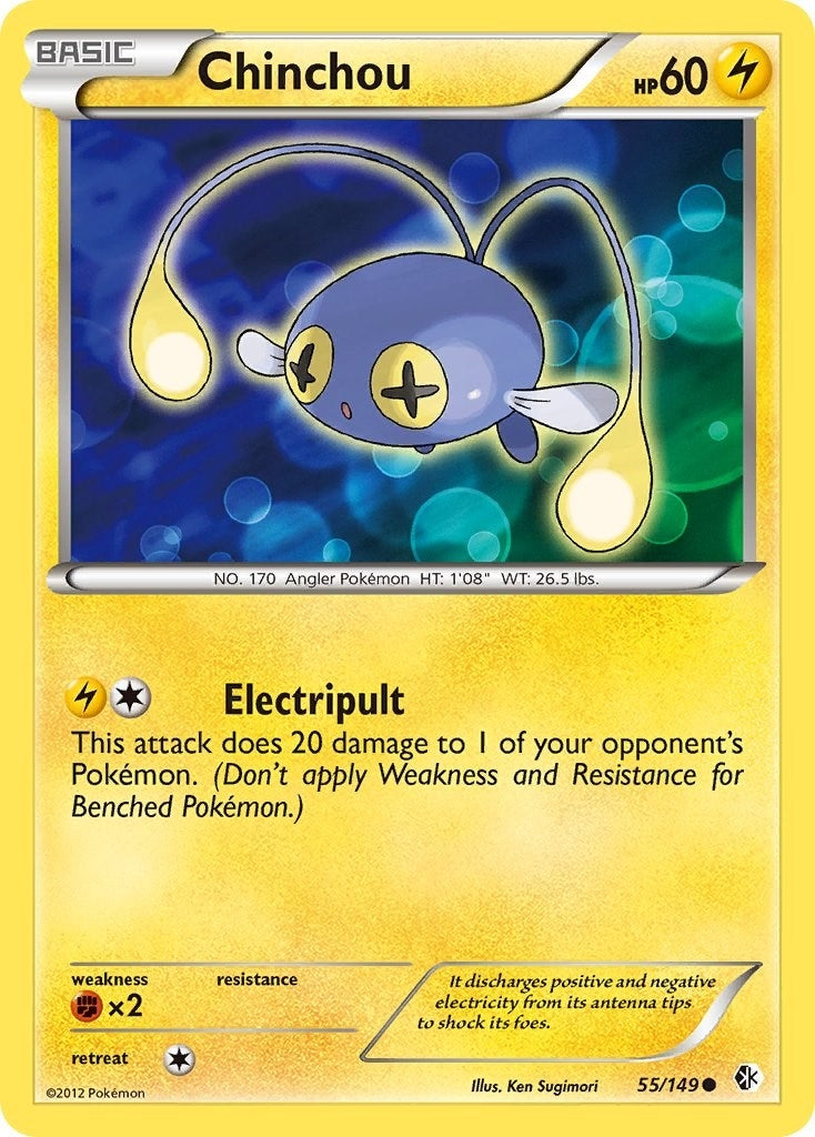 Image for Chinchou (55/149) (Boundaries Crossed) - Pokemon